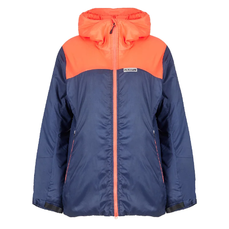 Water - resistant women's trench coats with adjustable cuffs for rainy daysParamo Womens Torres Alturo Jacket Midnight / Hot Coral Water - resistant women's trench coats with adjustable cuffs for rainy daysParamo Womens Torres Alturo Jacket Midnight / Hot Coral