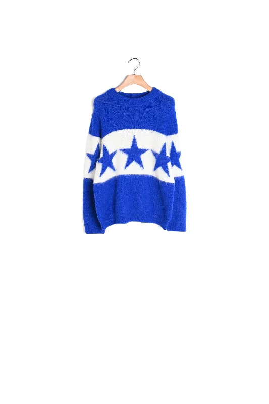 color block women cardigan with bold huesPull Bleu