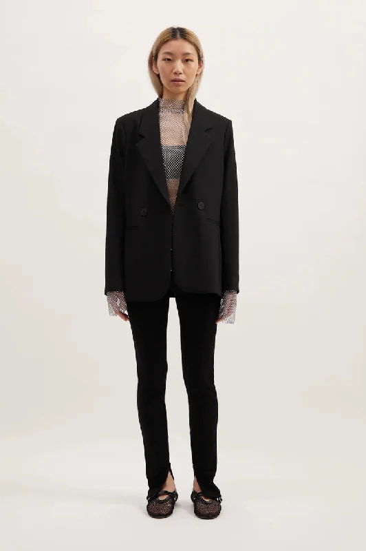 Single - Breasted Women's Linen Blend Blazers in Earth Tones for Casual WearRemain Colin Blazer - Black Single - Breasted Women's Linen Blend Blazers in Earth Tones for Casual WearRemain Colin Blazer - Black