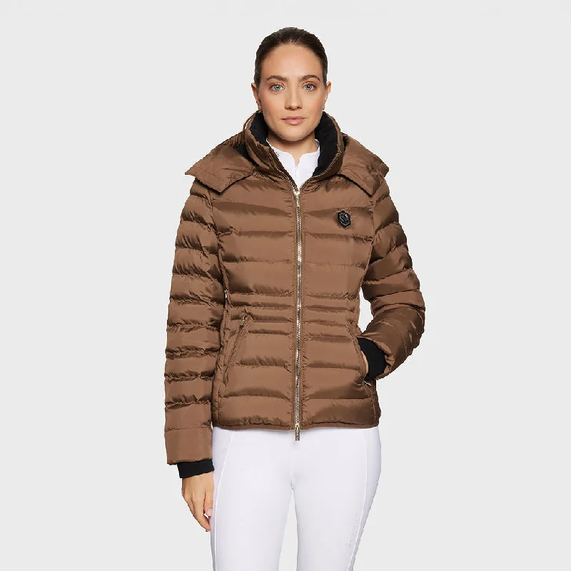 Women's long - sleeve wool coats in a houndstooth pattern for a classic charmSamshield Ladies Padded Jacket Courchevel Camel Women's long - sleeve wool coats in a houndstooth pattern for a classic charmSamshield Ladies Padded Jacket Courchevel Camel