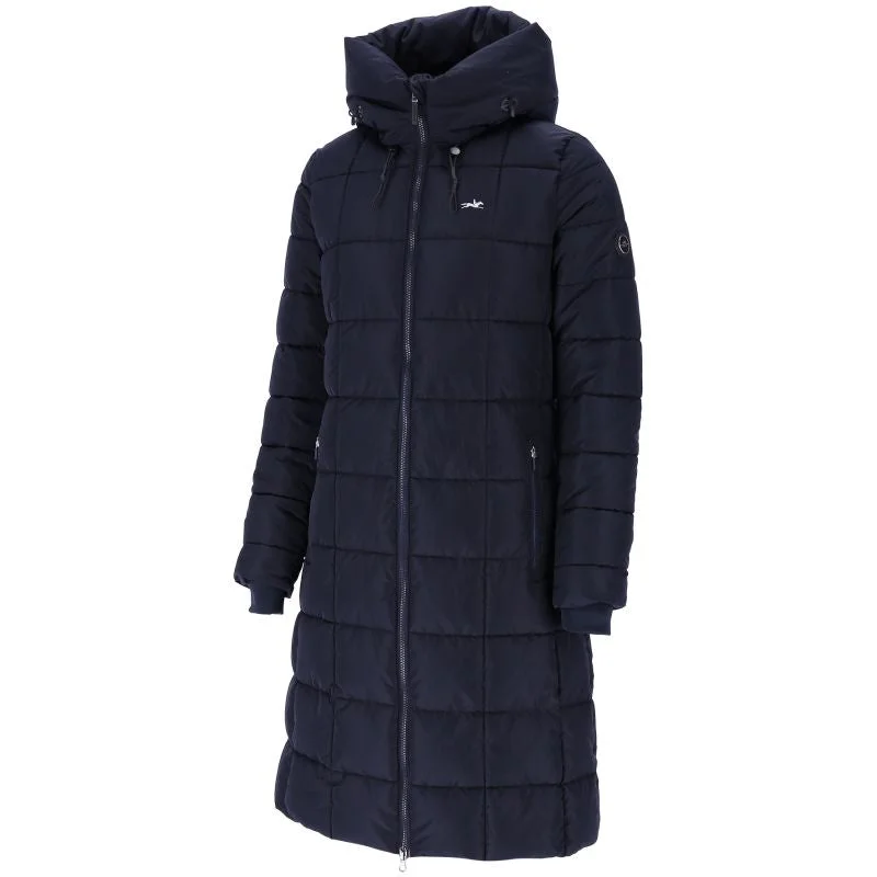 Quilted down women's coats with removable hoods for outdoor activitiesSchockemohle Ladies Quilted Coat Kyra Deep Night Quilted down women's coats with removable hoods for outdoor activitiesSchockemohle Ladies Quilted Coat Kyra Deep Night