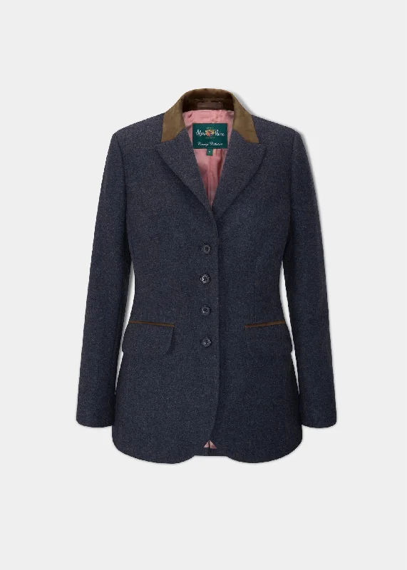 Plus Size Women's Cropped Velvet Blazers in Burgundy for a Night OutSurrey Ladies Tweed Blazer In Blue - Regular Fit Plus Size Women's Cropped Velvet Blazers in Burgundy for a Night OutSurrey Ladies Tweed Blazer In Blue - Regular Fit