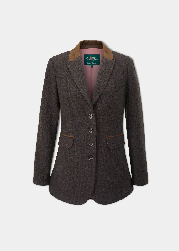Women's Longline Linen Blazers in Pastel Colors for Summer EventsSurrey Ladies Tweed Blazer In Bramble - Regular Fit Women's Longline Linen Blazers in Pastel Colors for Summer EventsSurrey Ladies Tweed Blazer In Bramble - Regular Fit