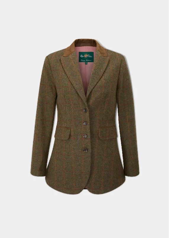 Plus Size Women's Ruffled Blazers in Pink for a Girly and Fashionable LookSurrey Ladies Tweed Blazer In Hemlock - Regular Fit Plus Size Women's Ruffled Blazers in Pink for a Girly and Fashionable LookSurrey Ladies Tweed Blazer In Hemlock - Regular Fit
