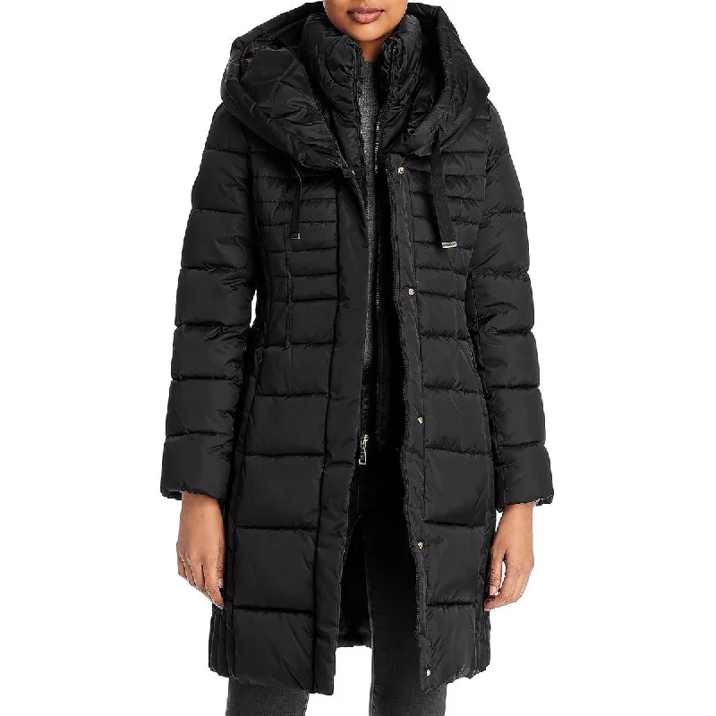 Women's cropped leather coats with silver studs for an edgy lookTahari Womens Oversized Outerwear Puffer Jacket Women's cropped leather coats with silver studs for an edgy lookTahari Womens Oversized Outerwear Puffer Jacket
