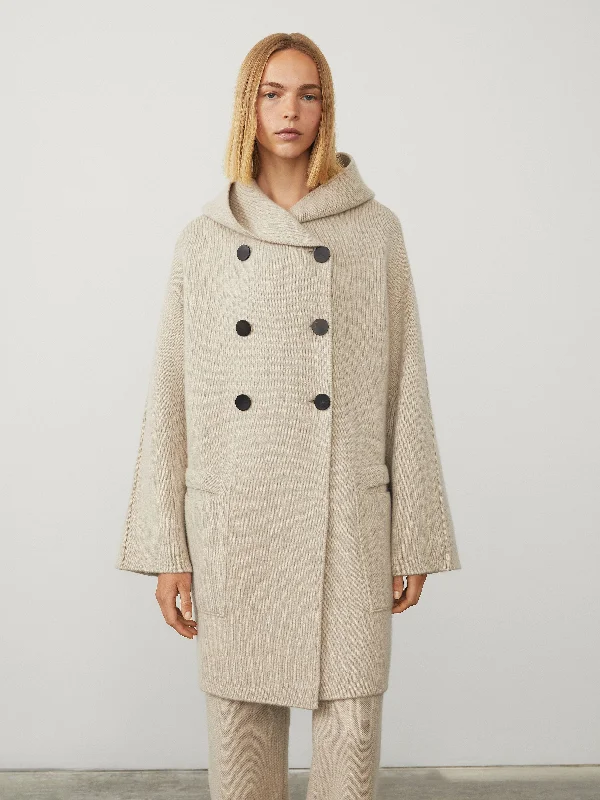 Belted women's cashmere coats in soft pastels for a luxurious feelThe Fabrizia Coat
