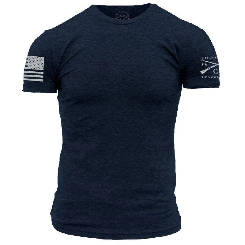 Crew Neck Women T Shirt with a Timeless DesignBasic Crew T-Shirt - Midnight Navy