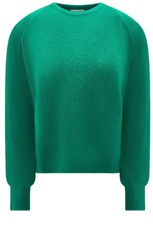 Bell - Sleeve Women's Mohair - Wool Blend SweatersBonnie Wordle Green