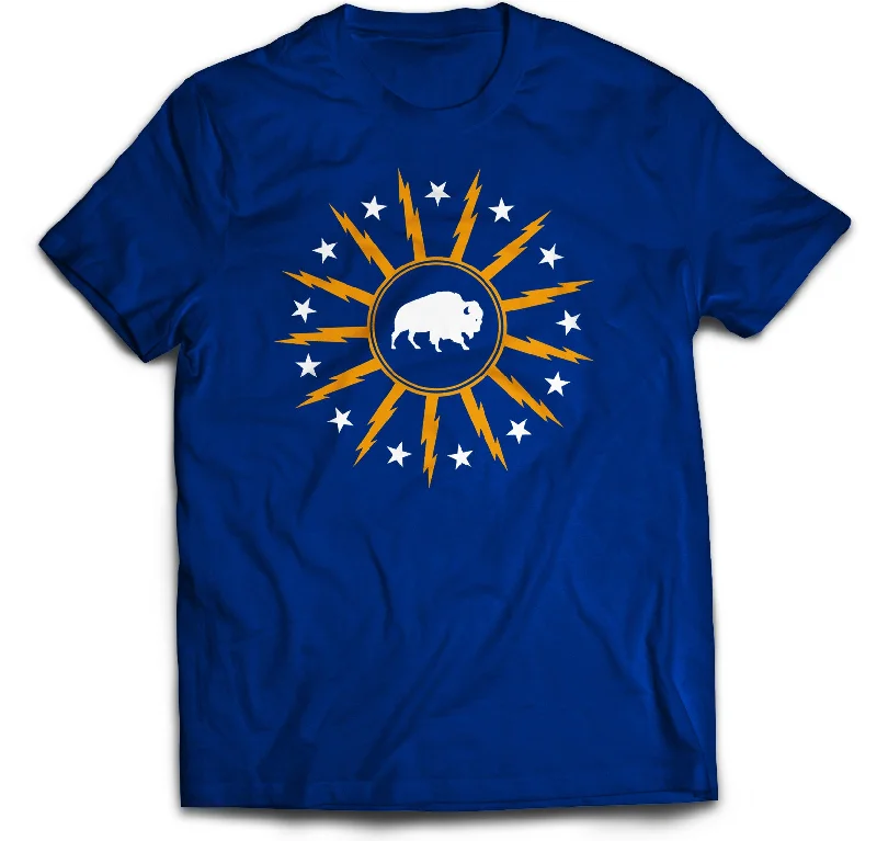 V - Neck Women T Shirt to Enhance the NecklineBuffalo Bolt Hockey - Adult T-shirt