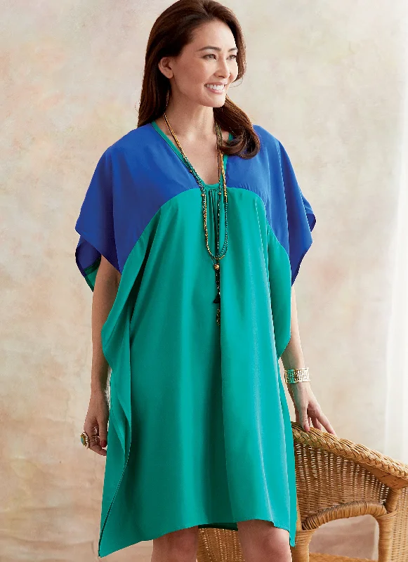 Empire Waist Women's Alpaca Wool Sweater Dresses in Earthy TonesButterick Tunic and Caftan B6683 Empire Waist Women's Alpaca Wool Sweater Dresses in Earthy TonesButterick Tunic and Caftan B6683