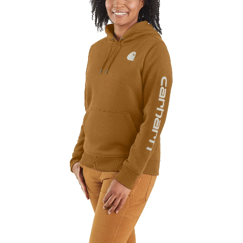 Puff Sleeve Women T Shirt for a Fashion - Forward LookCarhartt Women's Clarksburg Graphic Sleeve Hoodie_Carhartt Brown Puff Sleeve Women T Shirt for a Fashion - Forward LookCarhartt Women's Clarksburg Graphic Sleeve Hoodie_Carhartt Brown