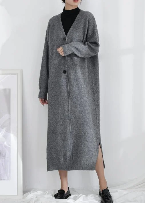 Women's Off - Shoulder Chunky Knit Sweater Dresses in Earth TonesChic gray Sweater weather Moda v neck Button Down tunic fall knit dresses Women's Off - Shoulder Chunky Knit Sweater Dresses in Earth TonesChic gray Sweater weather Moda v neck Button Down tunic fall knit dresses