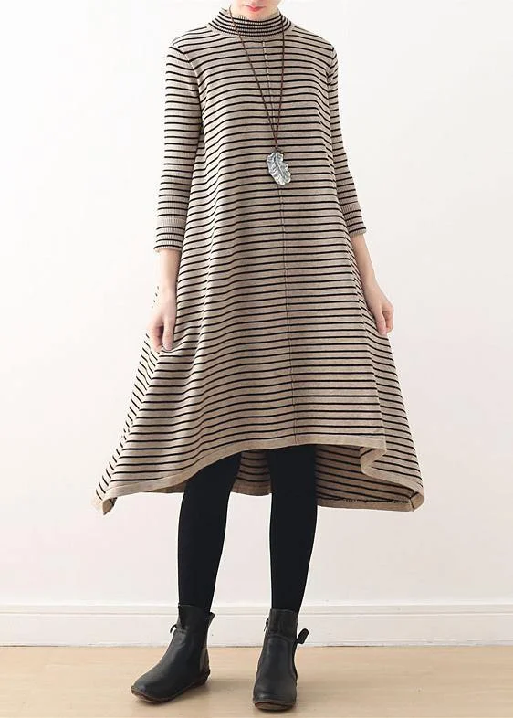 Wrap - Style Women's Lambswool Sweater Dresses in Elegant ShadesChic nude striped Sweater outfits DIY high neck daily sweater dress Wrap - Style Women's Lambswool Sweater Dresses in Elegant ShadesChic nude striped Sweater outfits DIY high neck daily sweater dress