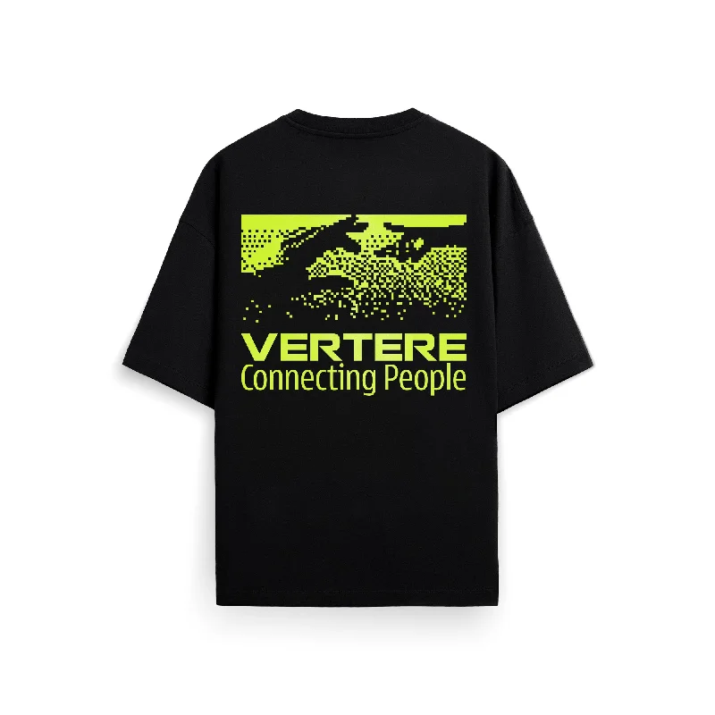 Long Sleeve Women T Shirt for Cooler WeatherCONNECTING T-SHIRT - BLACK