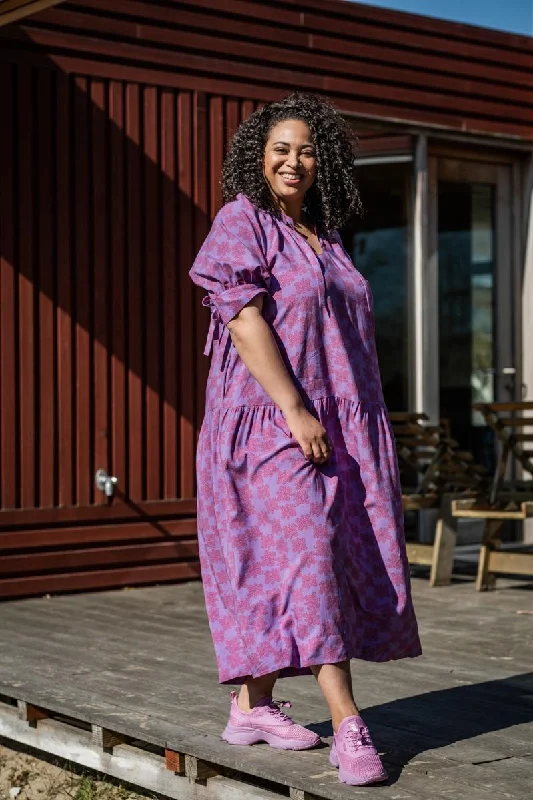 Plus Size Women's Fit - and - Flare Sweater Dresses with Ruffled HemFibre Mood Elora Dress Plus Size Women's Fit - and - Flare Sweater Dresses with Ruffled HemFibre Mood Elora Dress