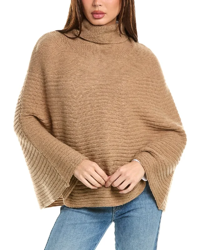 Mini - Length Women's Chunky Knit Sweater Dresses in Bold HuesForte Cashmere Cowl Wool & Cashmere-Blend Poncho Mini - Length Women's Chunky Knit Sweater Dresses in Bold HuesForte Cashmere Cowl Wool & Cashmere-Blend Poncho