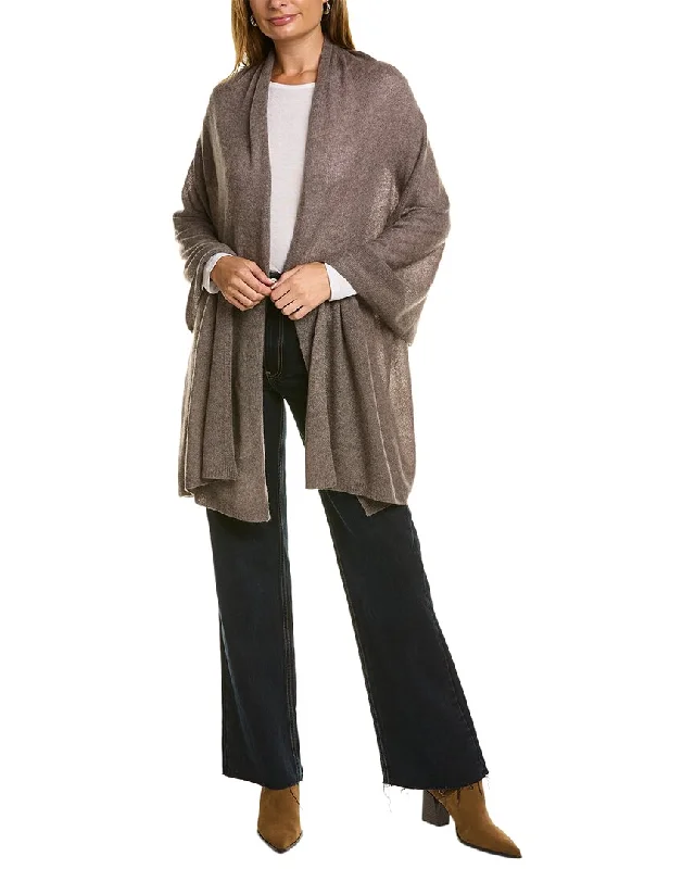 Knee - Length Women's Wool Blend Sweater Dresses in Neutral ColorsHannah Rose Cashmere Travel Wrap Knee - Length Women's Wool Blend Sweater Dresses in Neutral ColorsHannah Rose Cashmere Travel Wrap