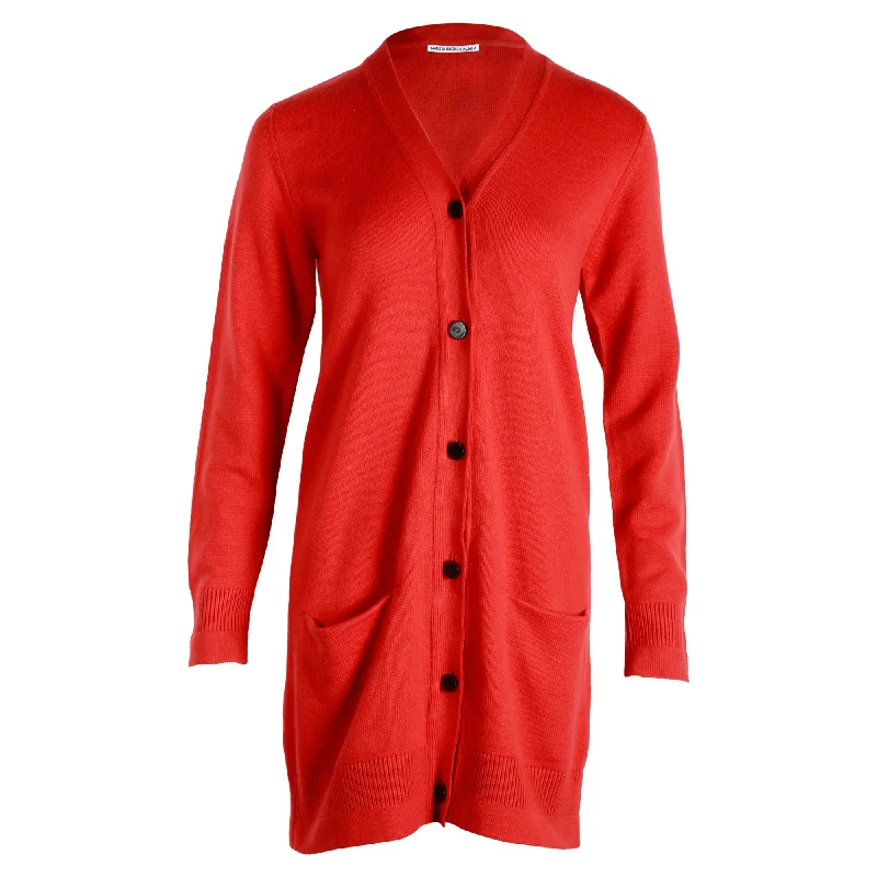 Plus Size Women's Turtleneck Sweater Dresses with Side SlitsHermes Long Buttoned Cardigan in Red Cashmere Plus Size Women's Turtleneck Sweater Dresses with Side SlitsHermes Long Buttoned Cardigan in Red Cashmere