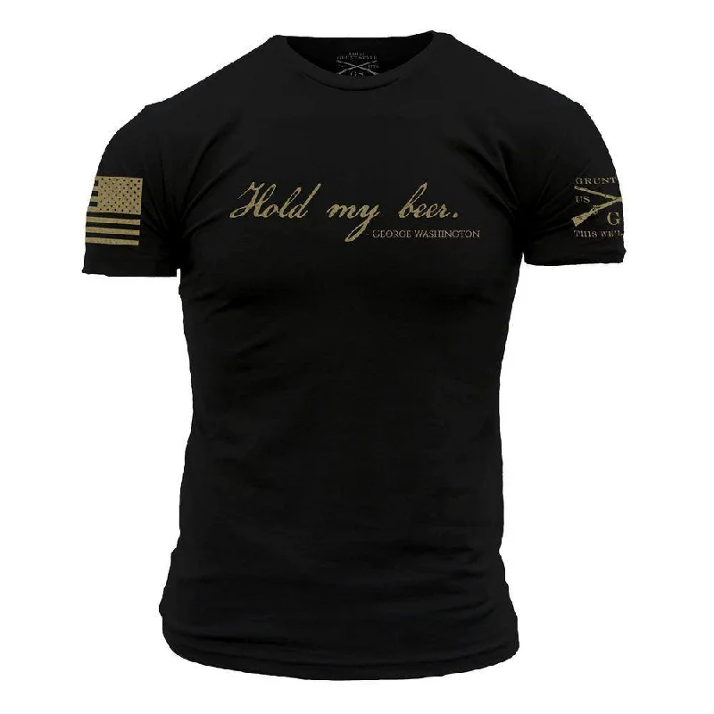 Striped Women T Shirt in a Classic PatternHold My Beer T-Shirt - Black