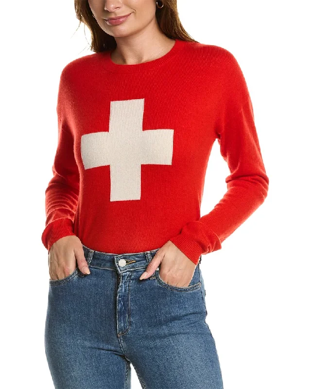 Plus Size Women's Sequined Sweaters for Special OccasionsKier+J Swiss Ski Cashmere Pullover Plus Size Women's Sequined Sweaters for Special OccasionsKier+J Swiss Ski Cashmere Pullover