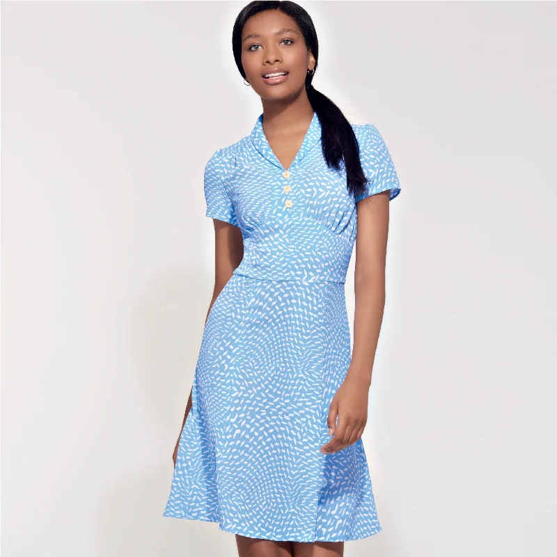 Short Sleeve Women's Cashmere Sweater Dresses in Pastel HuesNew Look Dress N6594