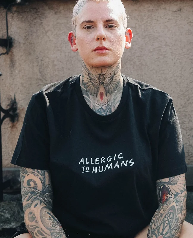 Plus Size Women T Shirt for a Comfortable and Flattering FitNKSP x MRS. NICE Allergic To Humans Plus Size Women T Shirt for a Comfortable and Flattering FitNKSP x MRS. NICE Allergic To Humans