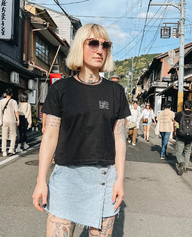 Sequined Women T Shirt for a Sparkly Night OutNKSP x MRS. NICE My Tattoos Crop