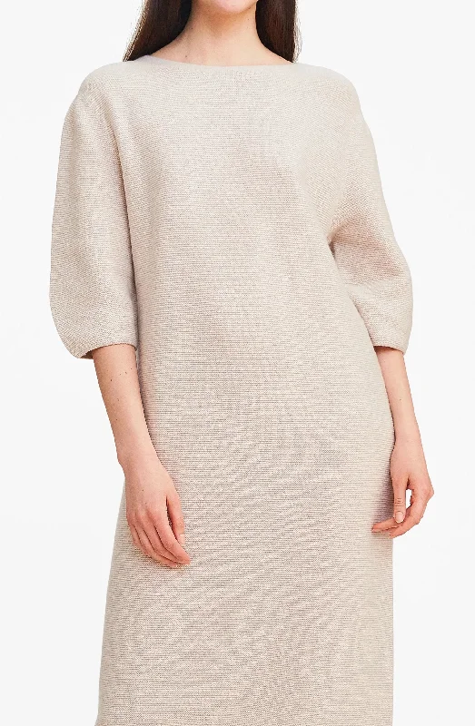 Women's Off - Shoulder Chunky Knit Sweater Dresses in Earth TonesOn-the-go Sweater Dress - Oatmeal