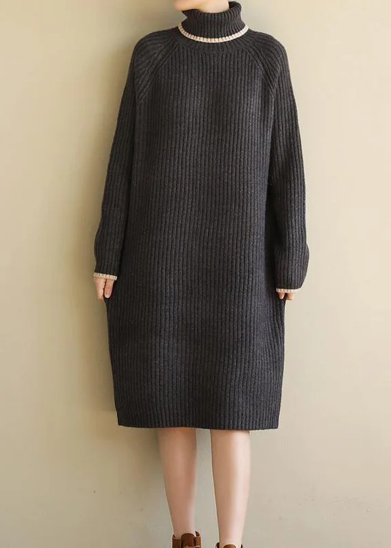 Wrap - Style Women's Lambswool Sweater Dresses in Elegant ShadesOversized black gray Sweater outfits Refashion Largo high lapel collar sweater dress Wrap - Style Women's Lambswool Sweater Dresses in Elegant ShadesOversized black gray Sweater outfits Refashion Largo high lapel collar sweater dress