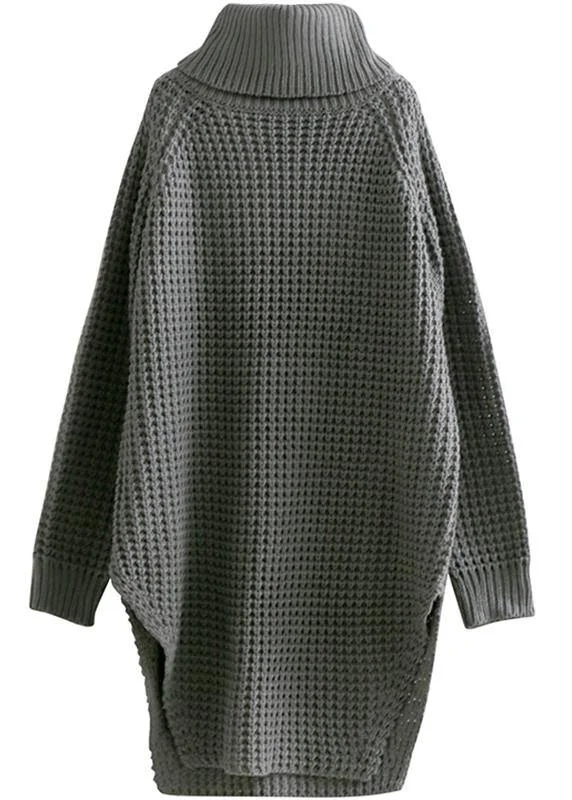 V - Neck Women's Ribbed Sweater Dresses with Belt for a Defined WaistOversized high neck side open Sweater Aesthetic Vintage gray daily knit dress V - Neck Women's Ribbed Sweater Dresses with Belt for a Defined WaistOversized high neck side open Sweater Aesthetic Vintage gray daily knit dress