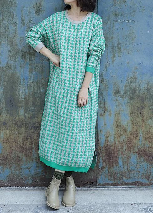 Mock Neck Women's Angora Blend Sweater Dresses in Solid ColorsOversized side open Sweater o neck Wardrobes Largo green plaid baggy knit dresses Mock Neck Women's Angora Blend Sweater Dresses in Solid ColorsOversized side open Sweater o neck Wardrobes Largo green plaid baggy knit dresses