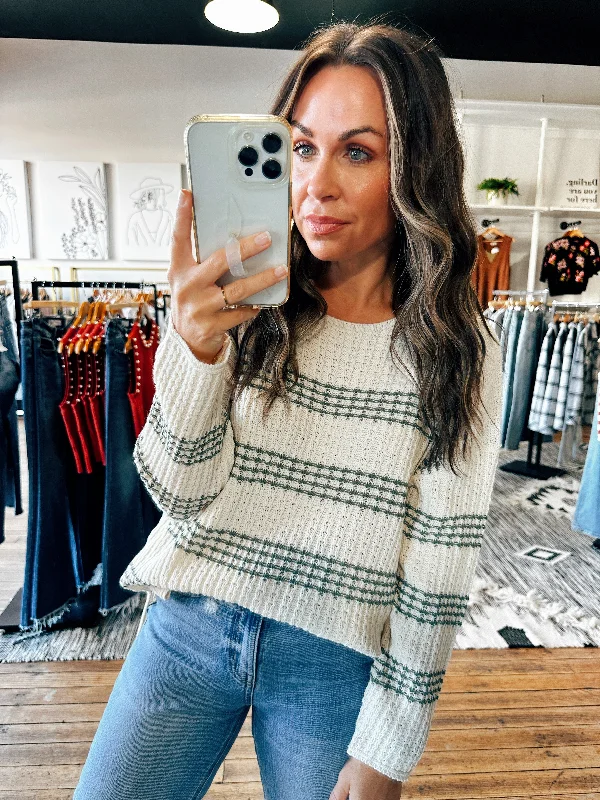 Plus Size Women's Sequined Sweaters for Special OccasionsOversized Striped Knit Sweater-3 Colors Plus Size Women's Sequined Sweaters for Special OccasionsOversized Striped Knit Sweater-3 Colors