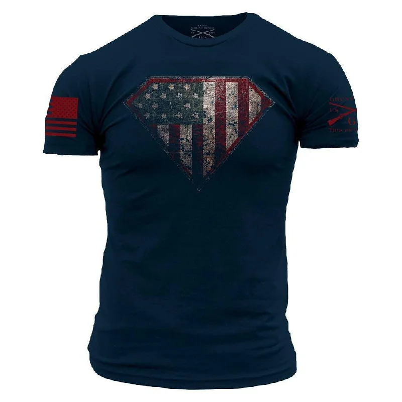Sleeveless Women T Shirt for Summer ComfortSuper Patriot 2.0 T-Shirt - Navy