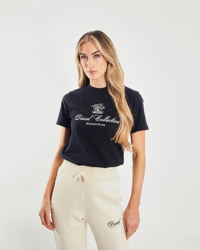 Striped Women T Shirt in a Classic PatternRene Tee Navy Planet