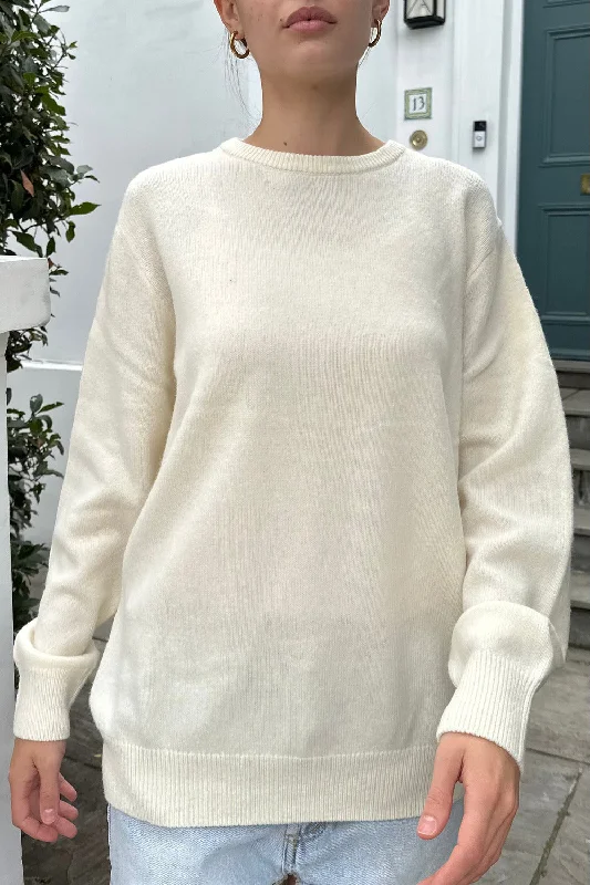High - Low Hem Women's Cashmere - Blended SweatersZorina Wool Sweater