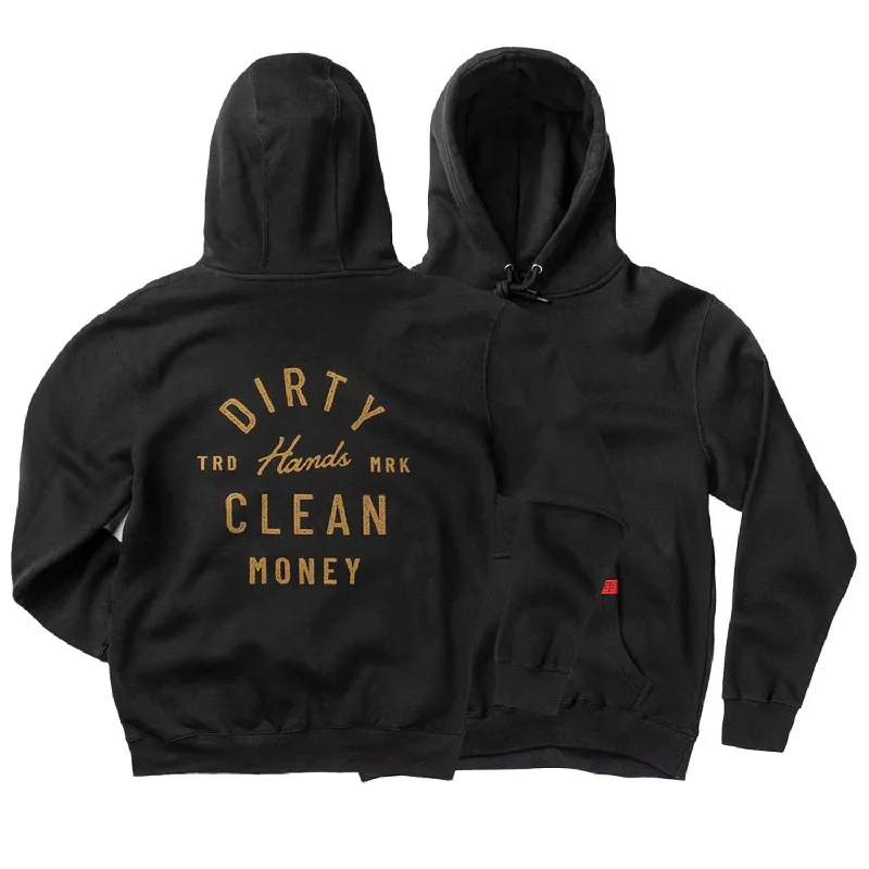 Embroidered Women T Shirt with Intricate DetailsTroll Co. Women's Juno "Dirty Hands Clean Money" Hoodie