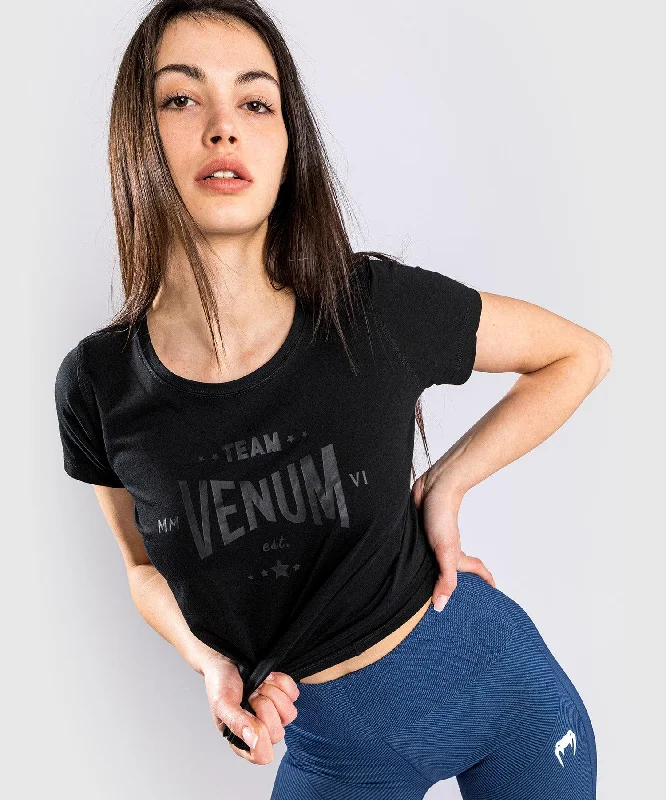 Sheer Women T Shirt for a Stylish and Alluring LookVenum Team 2.0 T-Shirt - For Women - Black/Black Sheer Women T Shirt for a Stylish and Alluring LookVenum Team 2.0 T-Shirt - For Women - Black/Black