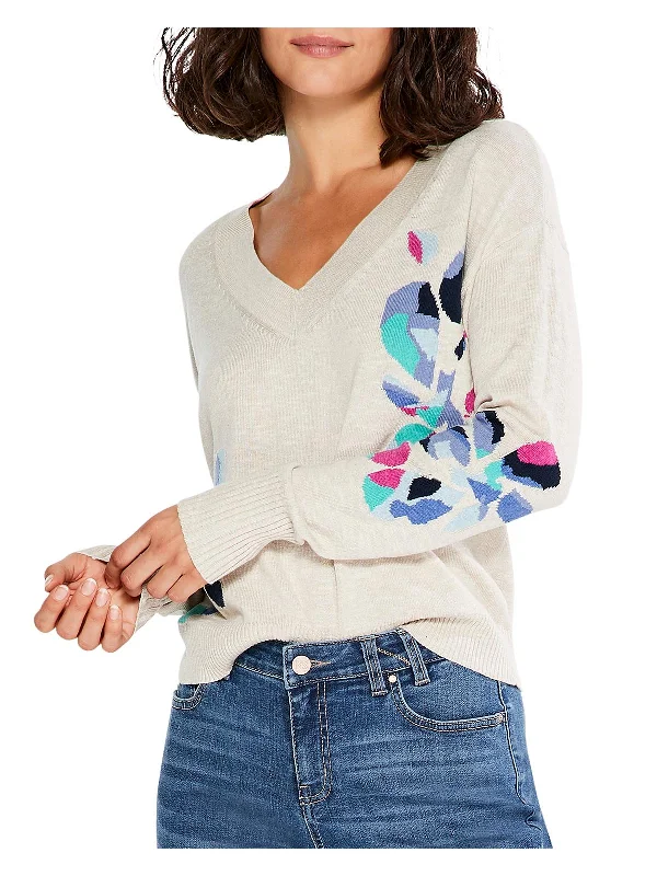 Plus Size Women's Turtleneck Sweater Dresses with Side SlitsWomens Floral Ribbed Pullover Sweater Plus Size Women's Turtleneck Sweater Dresses with Side SlitsWomens Floral Ribbed Pullover Sweater