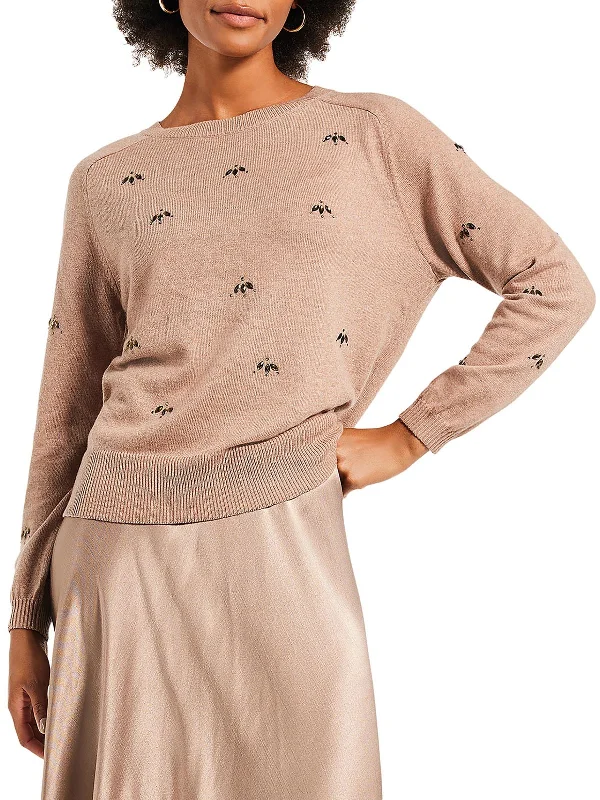 Midi - Length Women's Shetland Wool Sweater Dresses in Traditional PatternsWomens Knit Jeweled Pullover Sweater Midi - Length Women's Shetland Wool Sweater Dresses in Traditional PatternsWomens Knit Jeweled Pullover Sweater