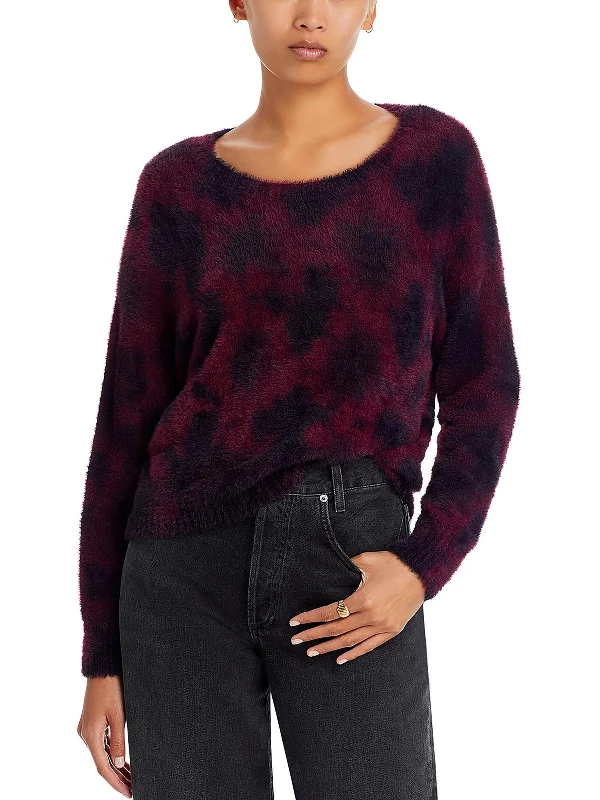 Plus Size Women's Fit - and - Flare Sweater Dresses with Ruffled HemWomens Knit Tie-Dye Pullover Sweater Plus Size Women's Fit - and - Flare Sweater Dresses with Ruffled HemWomens Knit Tie-Dye Pullover Sweater