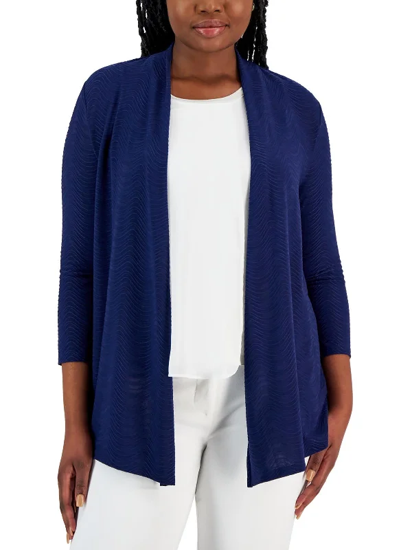 Plus Size Women's Fit - and - Flare Sweater Dresses with Ruffled HemWomens Ribbed Open Front Cardigan Sweater Plus Size Women's Fit - and - Flare Sweater Dresses with Ruffled HemWomens Ribbed Open Front Cardigan Sweater