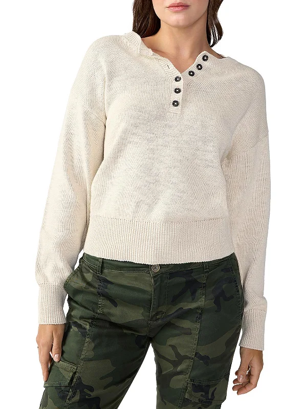 A - Line Women's Merino Wool Sweater Dresses in Classic StylesWomens Ribbed Trim Button Pullover Sweater A - Line Women's Merino Wool Sweater Dresses in Classic StylesWomens Ribbed Trim Button Pullover Sweater