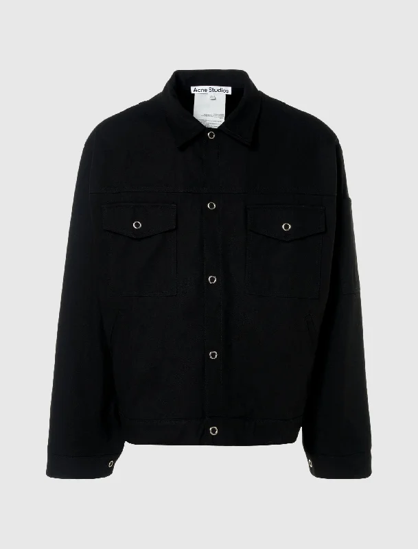 Women's faux fur - trimmed denim jackets for a trendy and cozy styleJACKET