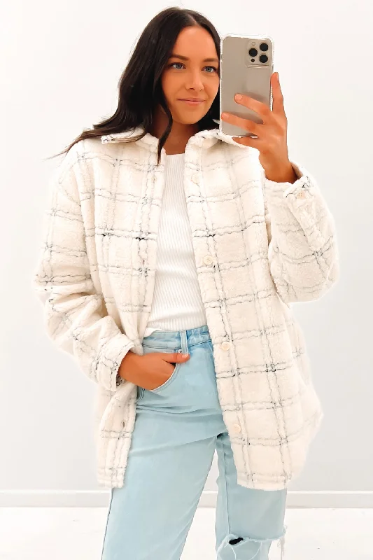 Women's shearling - lined suede jackets for ultimate warmth and luxuryAlma Sherpa Jacket Coconut Cream Women's shearling - lined suede jackets for ultimate warmth and luxuryAlma Sherpa Jacket Coconut Cream