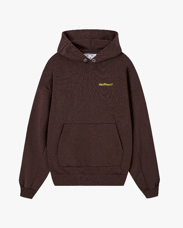Women's mock - neck sweatshirt made of moisture - wicking material for fitness useORIGINS HOOD BROWN Women's mock - neck sweatshirt made of moisture - wicking material for fitness useORIGINS HOOD BROWN