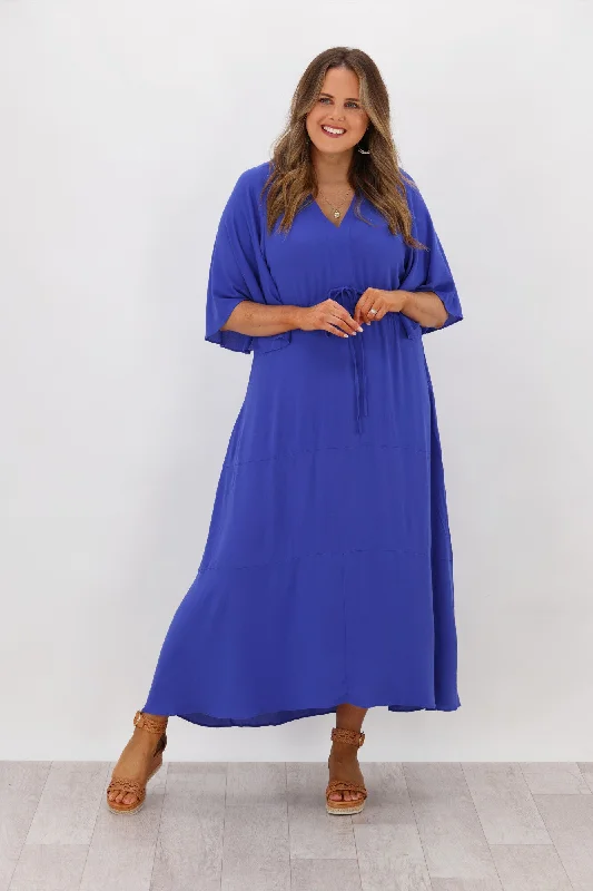 Off - the - Shoulder Women Dress for a Romantic and Feminine LookBetty Basics Saint Lucia Dress Deco Blue Off - the - Shoulder Women Dress for a Romantic and Feminine LookBetty Basics Saint Lucia Dress Deco Blue