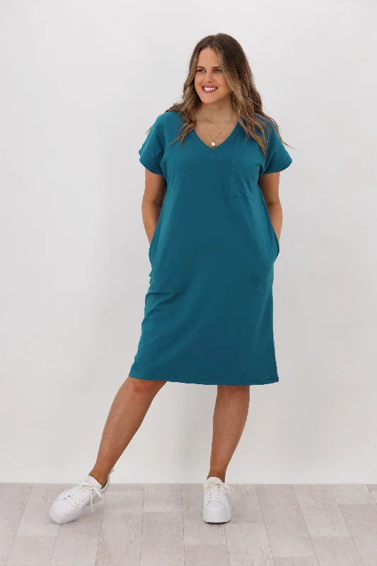 Strapless Women Dress with a Built - in Bra for Comfort and SupportBetty Basics Zena T-Shirt Dress Persian Blue Strapless Women Dress with a Built - in Bra for Comfort and SupportBetty Basics Zena T-Shirt Dress Persian Blue