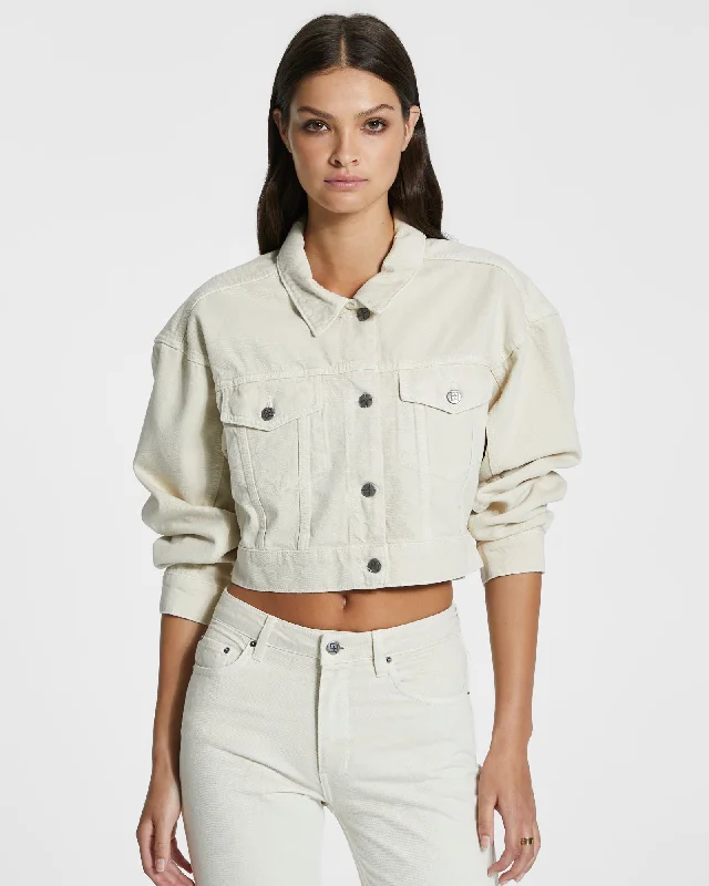 Women's faux fur - trimmed denim jackets for a trendy and cozy styleBILLIE JACKET MALLOW Women's faux fur - trimmed denim jackets for a trendy and cozy styleBILLIE JACKET MALLOW