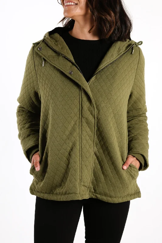 Women's denim jackets with a patchwork design for a bohemian and artsy styleCher Jacket Khaki Women's denim jackets with a patchwork design for a bohemian and artsy styleCher Jacket Khaki