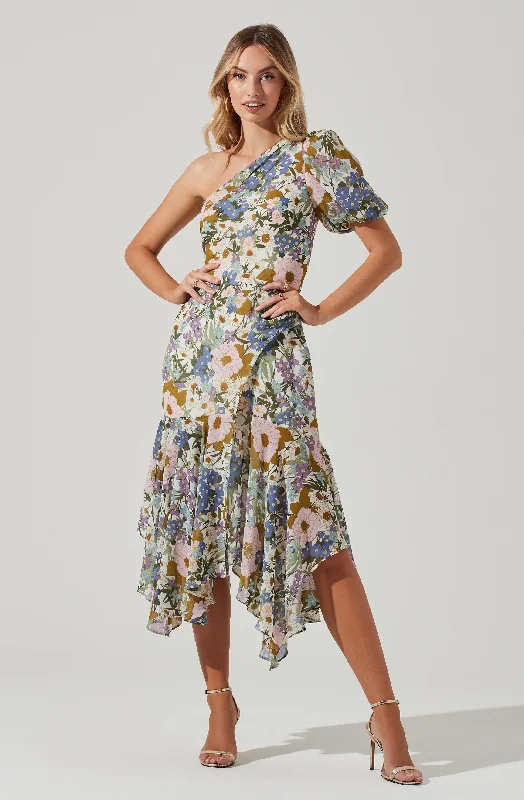 Off - the - Shoulder Women Dress for a Romantic and Feminine LookSantorini One Shoulder Midi Dress Off - the - Shoulder Women Dress for a Romantic and Feminine LookSantorini One Shoulder Midi Dress